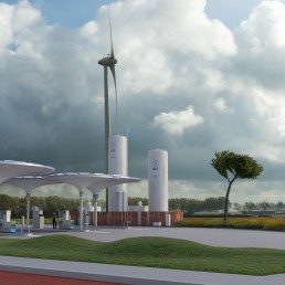 Impressie van NXT tankstation Boekelermeer, Alkmaar